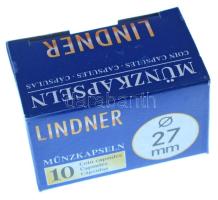 Lindner érmekapszula 27mm - 10 darabos