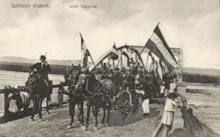 Visk campaign march for Endre Dudits, candidate for the Party of Independence