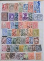 Vegyes külföldi tétel, benne belga, holland, angol, angol gyarmatok, régi német, stb. 8 lapos közepe...