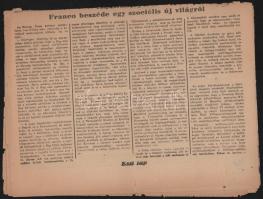 1944 Magyarország 1944. márc. 30-i száma, a címlapon a zsidótörvényekkel kapcsolatos tájékoztatással...