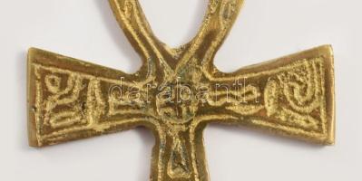 Bronz Ankh kereszt, h: 9,5 cm