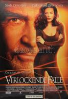 1999 Verlockende Falle (Entrapment), Sean Connery, Catherine Zeta-Jones, német filmplakát, papír, apró lapszéli gyűrődéssel, feltekerve, 84x59,5 cm