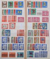 NSZK javarészt postatiszta gyűjtemény, 12 lapos nagyalakú berakóban