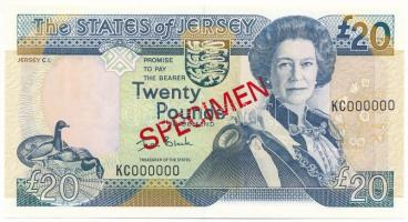 Jersey DN (2000) 20P piros "SPECIMEN" bélyegzéssel, "KC000000" sorszámmal T:UNC
...