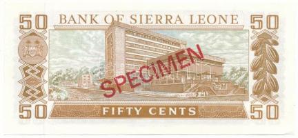 Sierra Leone DN (1979) 50c piros "SPECIMEN" bélyegzéssel, "006186" sorszámmal T:...