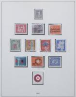 NSZK gyűjtemény az 1949-1970 közötti időszakból előnyomott Lindner falmentes albumban