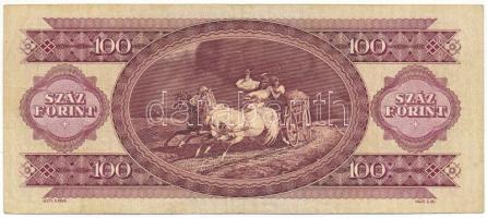 1984. 100Ft "B 452 165655" látványosan elcsúszott sorszámmal T:F
Adamo F35