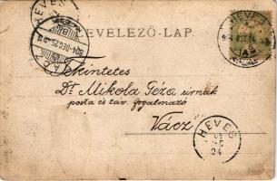 1904 Heves (?), pataki kép, férfiak csoportja, "Heten vagyunk uram! Heten" photo (EB)