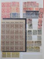 Deutsches Reich rendező, inflációs kiadások, 16 lapos A4-es berakóban