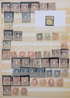 Ausztria Lombardo-Venetia és Levante több példányos gyűjtemény, benne 104 db 1850-as kiadású bélyege...