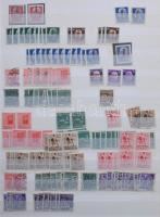 Olaszország gyűjtemény, benne klasszikusok, sok 1945 előtti és modern bélyeg, 4 db A4-es berakóban, dobozban