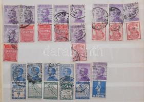 Olaszország gyűjtemény, benne klasszikusok, sok 1945 előtti és modern bélyeg, 4 db A4-es berakóban, ...