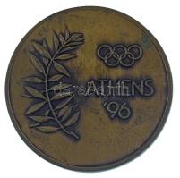 1990 k. "Nyári Olimpiai Játékok Athén 1996" kétoldalas bronz emlékérem. "ATHENS '...