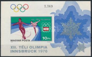 1975 Téli olimpia V. - Innsbruck vágott blokk