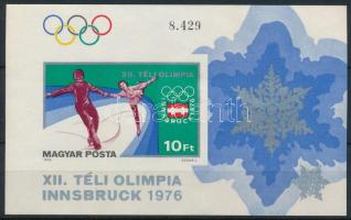 1975 Téli olimpia V. - Innsbruck vágott blokk