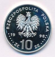 Lengyelország 1998. 10Zl Ag "Emberi jogok" kapszulában T:PP folt Poland 1998. 10 Złotych Ag "Human Rights" in capsule C:PP spotted Krause Y#351