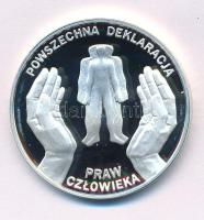 Lengyelország 1998. 10Zl Ag "Emberi jogok" kapszulában T:PP folt
Poland 1998. 10 Złotych ...