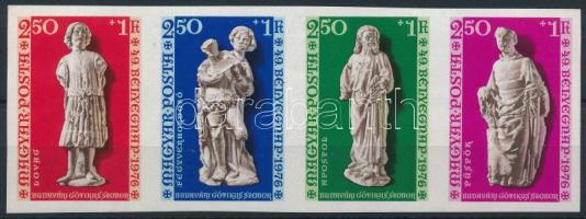 1976 Bélyegnap - Budavári gótikus szobrok vágott csík