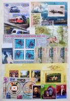 Magyarország feliratú, postázásra alkalmas bélyegek (névérték: 211.500), közte vonalkódos, Belföld, Belföld Ajánlott is és 38 db blokk, 2 db nagy berakóban, dobozban