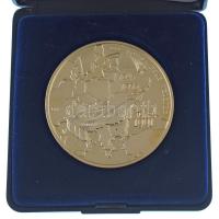 Fritz Mihály (1947-) 1991. "Pax vobis - Béke veletek / KONYEC" aranyozott bronz emlékérem ...