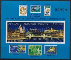 1982 Bélyegnap - 10 éves az Európai Biztonsági és Együttműködési Konferencia VI. vágott blokk (5.000)