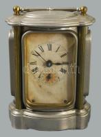 cca 1930 Art deco asztali óra, nem működik, jelzett, m: 18 cm