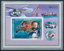 1981 Vöröskereszt VI. vágott blokk (4.500)