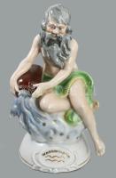 Figurális lámpatest, jelzett, hibátlan, m: 21,5 cm