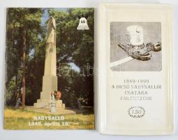 1849-1999 A dicső nagysallói csatra emlékezünk kerámia emléktálka + Nagysalló helytörténeti füzet, 16p