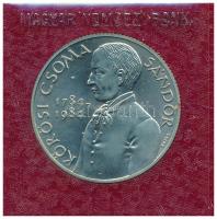 1984. 100Ft alpakka "Körösi Csoma Sándor" bordó műbőr tokban, tanúsítvánnyal T:BU Adamo EM78