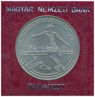 1982. 100Ft Cu-Ni "Labdarúgó világbajnokság 1982" bordó műbőr tokban, tanúsítvánnyal T:BU Adamo EM68