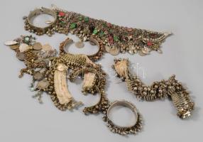 Antik táncosnő ruhadísz tétel, keleti.