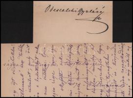 1891 Tisza Kálmánné és Odeschalchi Gyuláné saját kézzel írt levele