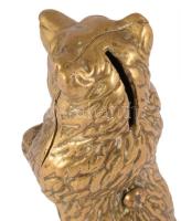 Bronz medve alakú persely, m: 15 cm