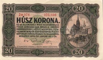 1920. 20K sorszám között pont T:I