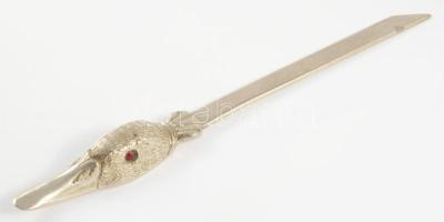 Kacsafejes ezüstözött levélbontó, h: 24 cm