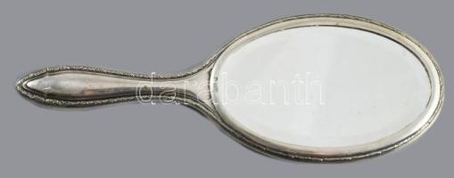 Ezüst (Ag) kézi tükör, jelzett, bruttó 205g