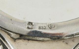 Ezüst (Ag) kézi tükör, jelzett, bruttó 205g