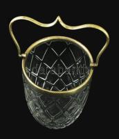 Jégtartó, alpakka peremmel. m: 17 + fogó