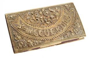 Antik ezüst (Ag) táncrend füzetke, jelzés nélkül, bruttó 38g