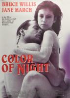 1994 Color of Night (Bruce Willis, Jane March), német filmplakát, papír, feltekerve, 84x59,5 cm