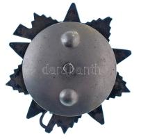 Szovjetunió 1985 k. "Honvédő Háború Érdemrend II. osztálya" zománcozott, jelzetlen Ag kitü...