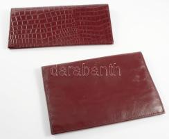 2 db új állapotú bőr tárca 17, 19 cm