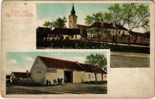 1908 Kisboldogasszony, Kleinfrauenhaid (Zemenye-Selegd, Zemendorf-Stöttera); templom, Johann Fuchs vendéglője, kerékpár javító műhely / church, restaurant, bicycle repair workshop (EM)