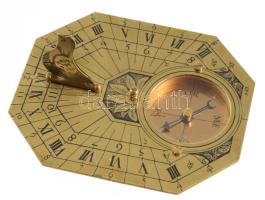 Butterfield stílusú napóra, 9,5x8 cm