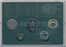 Norvégia 1992. 10ö-10K (5xklf) forgalmi sor műanyag tokban T:UNC
Norway 1992. 10 Öre - 10 Kroner (5...