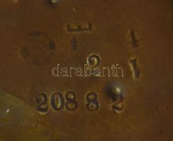 Szecessziós irizáló váza. ca 1900. Formaszámmal jelzett, restaurált. 38 cm /// Art Nouveau iridescen...