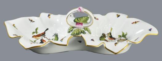 Rotschild mintás nagy méretű aufsatz. Kézzel festett, jelzett, hibátlan 49 cm /// Large Rothschild p...