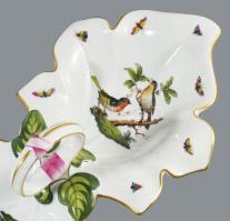 Rotschild mintás nagy méretű aufsatz. Kézzel festett, jelzett, hibátlan 49 cm /// Large Rothschild p...