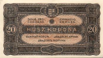 1920. 20K (4x) 2db egymásutáni sorszámokkal T:I-,II+